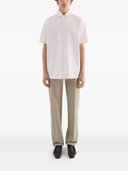 Scurt cămașă Jil Sander din poplin roz