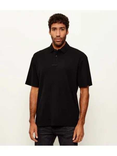HUGO Polo Diffys | Relaxed fit negru