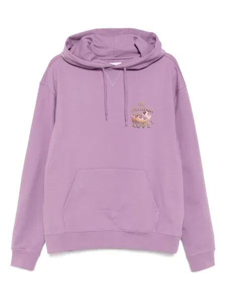 Hanorac cu glugă Sky High Farm cu imagine violet