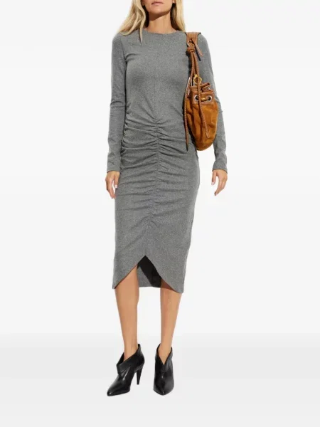 Rochie midi Marant Etoile cu volane gri