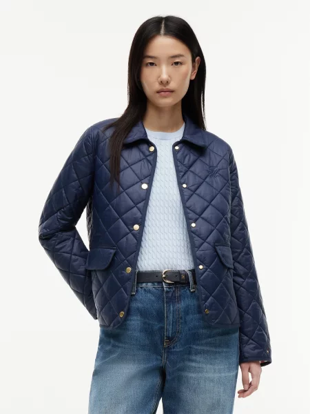 Tommy Hilfiger Prechodná bunda Tmavomodrá modrá