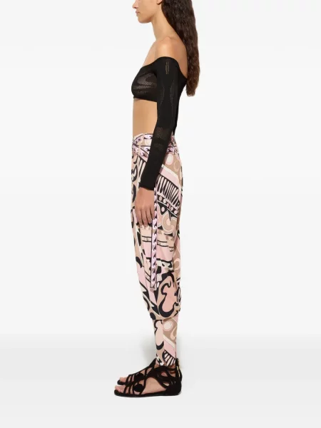Decupat top Pucci din jacard negru