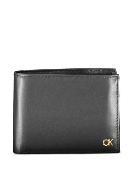 Pénztárca Calvin Klein autogrammal fekete