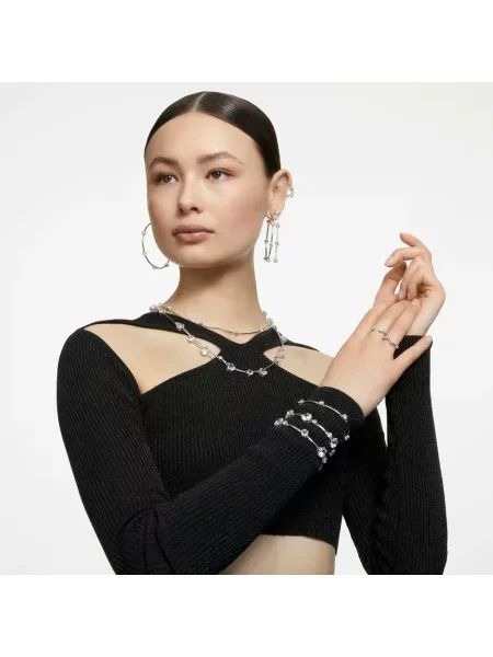 Kolczyki Swarovski białe