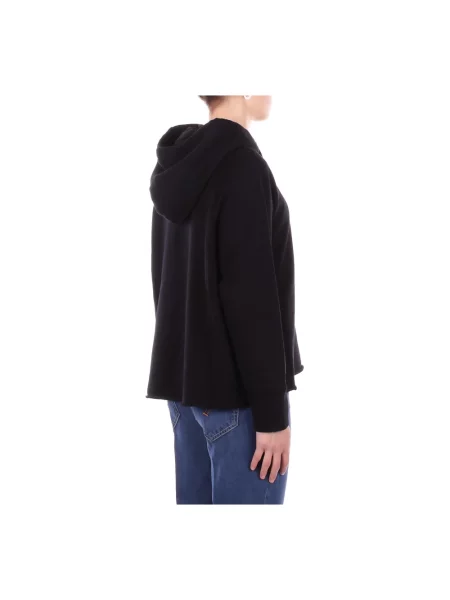 Bluza z kapturem Dondup z kapturem z logo czarna