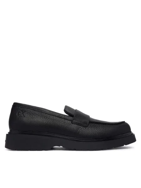 Calvin Klein лоуфъри с дебела подметка Combat Ess Loafer Tu Lth черен