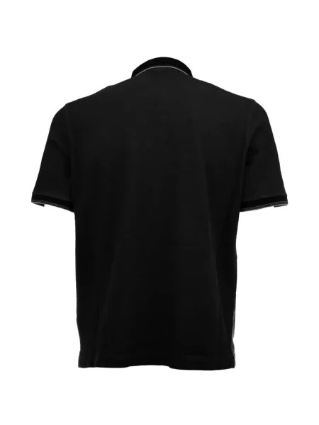Scurt tricou polo Prada cu autograf negru