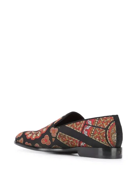 Papuče Dolce & Gabbana s printom crna
