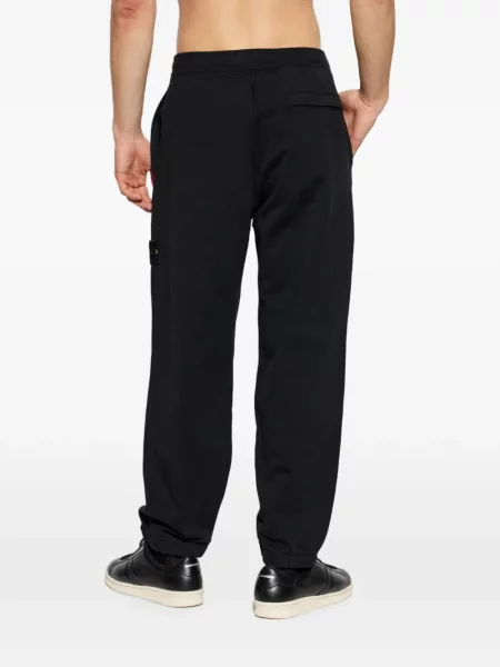 Pantaloni Stone Island cu strasuri negru