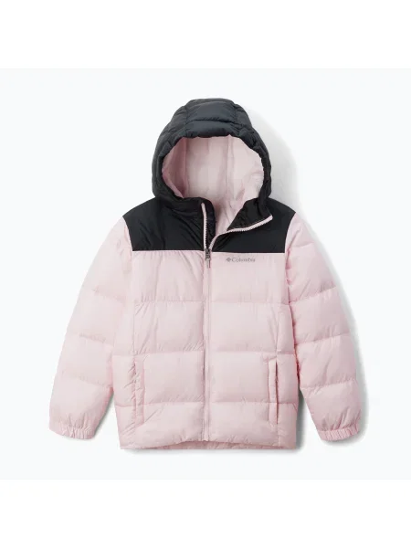 Gyerek bélelt dzseki Columbia Puffect Hooded satin pink/black. Méret: XS fekete