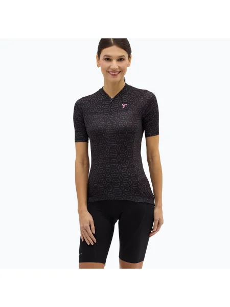 Tricou de ciclism pentru femei SILVINI Catirina black/blush negru