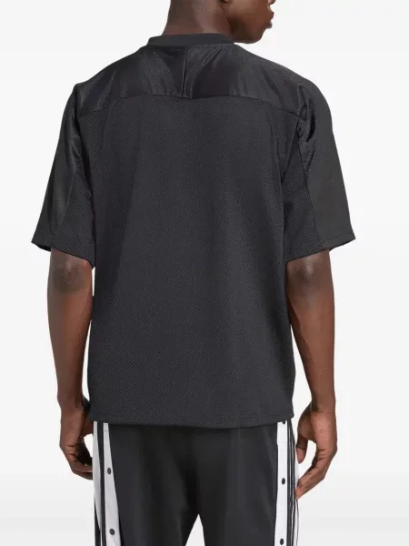 Pantaloni scurți Adidas din jerseu cu dungi negru