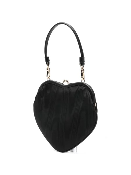 Satchel torba Vivienne Westwood s uzorkom srca crna