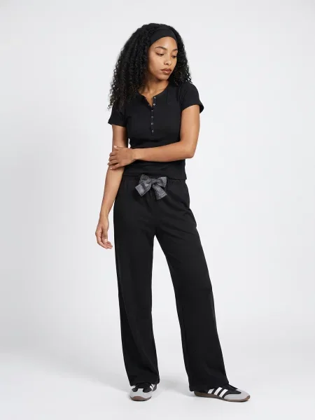 Pantaloni Pieces negru