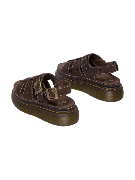 Кожаные босоножки Dr. Martens на платформе