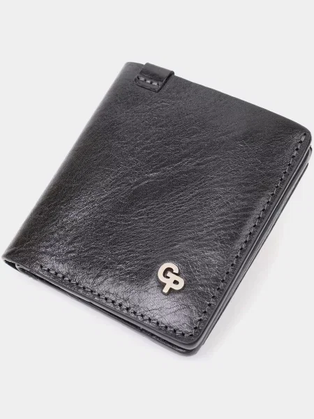 Кожаный кошелек Grande Pelle черный