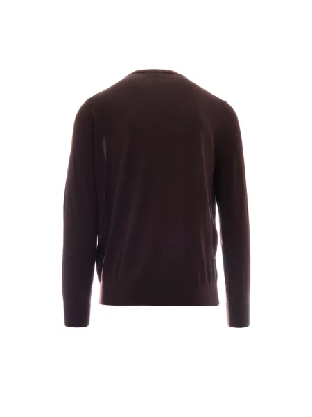 Sweter Ballantyne wełniany brązowy