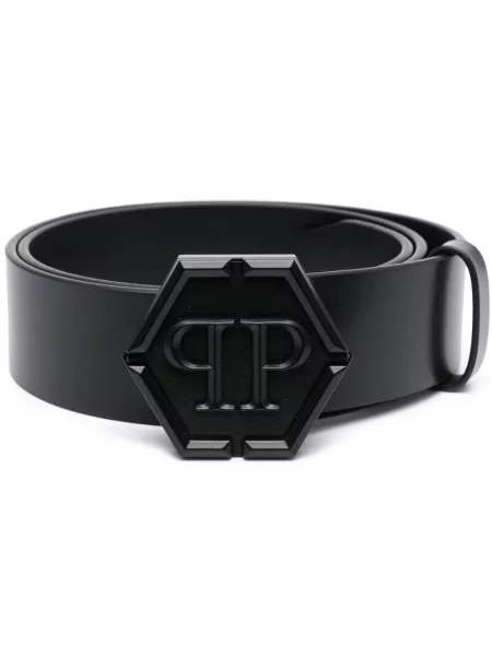 Curea Philipp Plein din piele negru