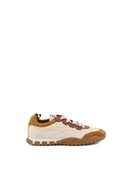 Sneakersy Miu Miu skórzane