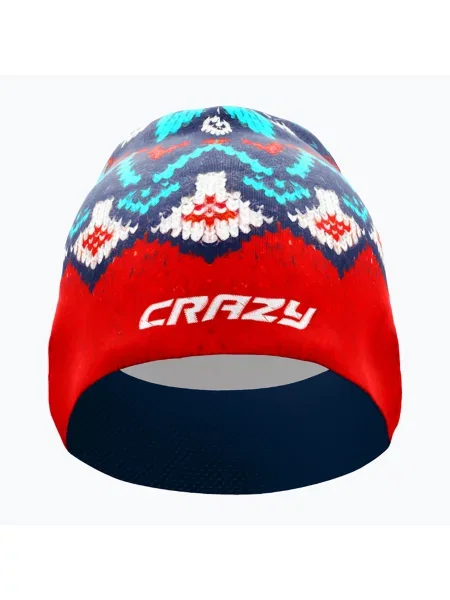 Шерстяная шапка Crazy красная