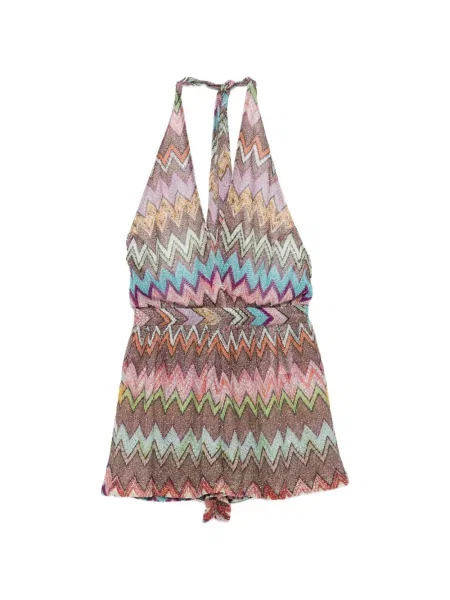 Salopetă Missoni cu decolteu în V maro