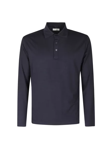 Koszulka polo Seventy wełniana niebieska