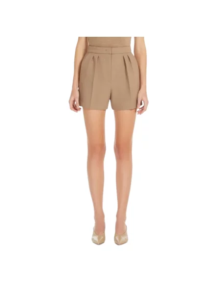 Szorty Max Mara wełniane brązowe