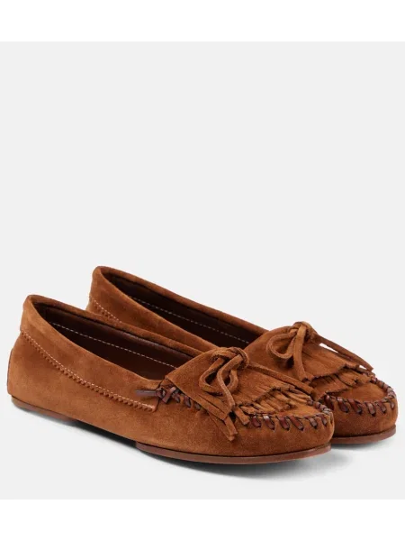 Loaferke Paris Texas iz semiša rdeča