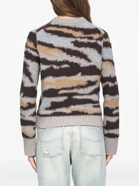 Pulover Zadig&voltaire cu decolteu rotund gri