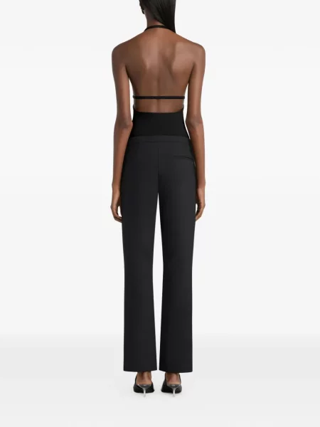 Top Courreges din jerseu negru