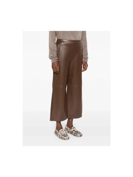 Spodnie Max Mara brązowe