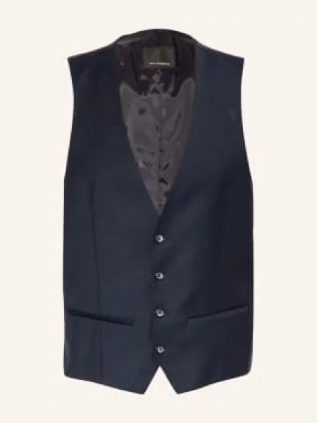 Roy Robson Obleková Vesta Slim Fit dark blue modrá