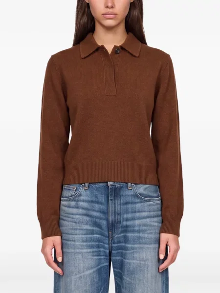Gulerat lung tricou polo Haikure maro