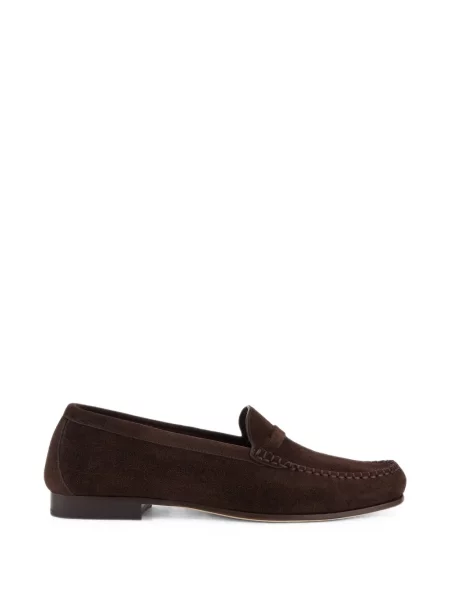 Pantofi loafer Malone Souliers din piele de căprioară maro