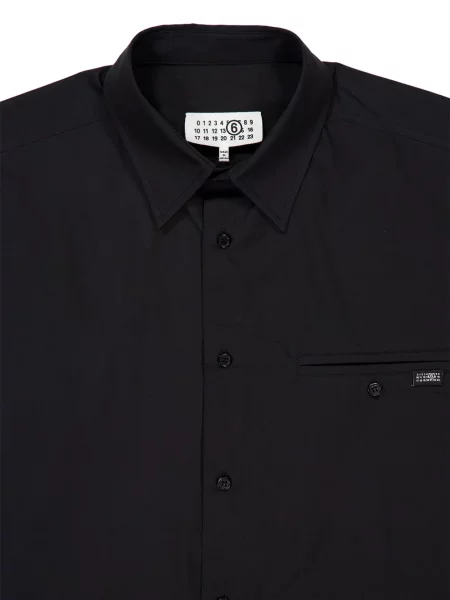 Cămașă Mm6 Maison Margiela lungă negru