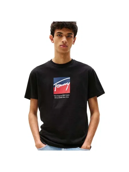 Tricou Tommy Hilfiger cu imagine negru