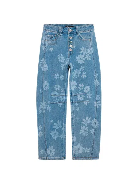 Blugi mom fit Desigual albastru