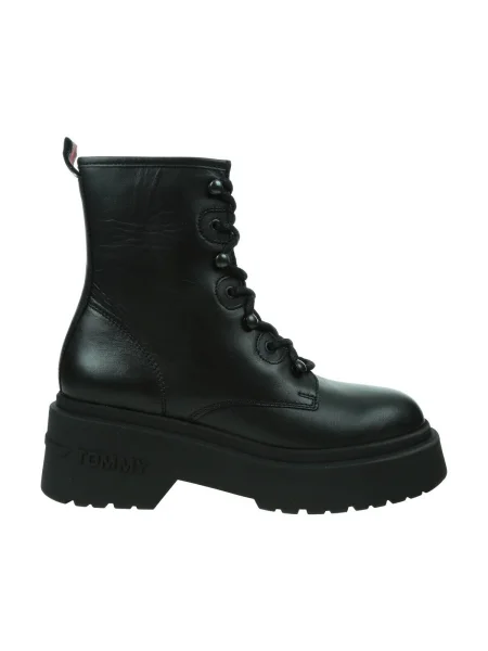 Pantofi Tommy Hilfiger cu șireturi din dantelă negru