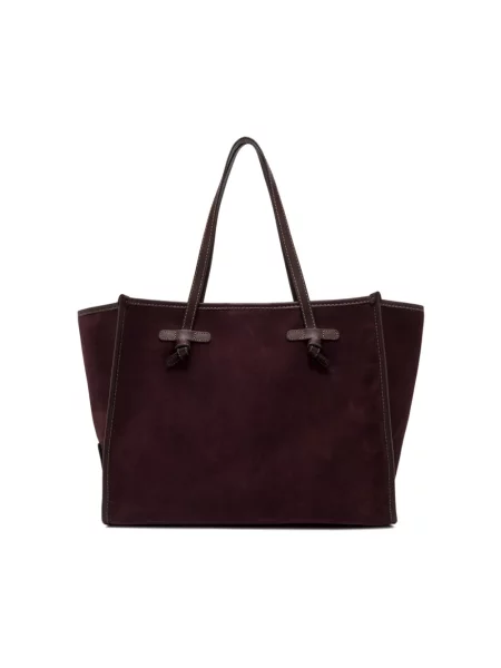 Shopperka Gianni Chiarini zamszowa czerwona