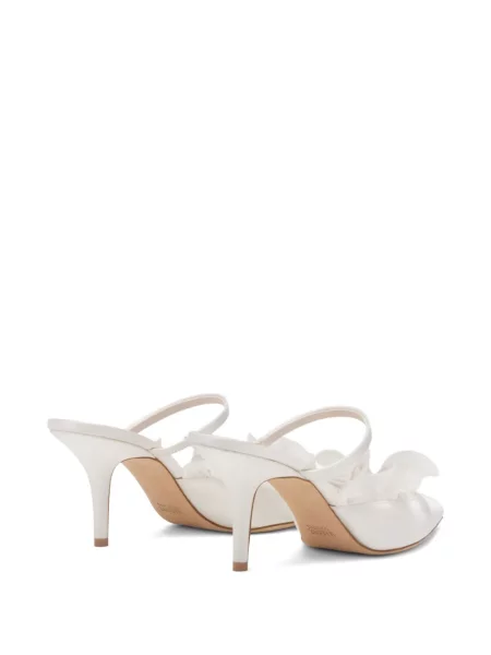 Papuci tip mules Malone Souliers alb