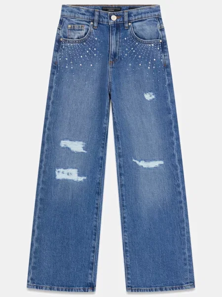 Guess blugi flared pentru copii albastru