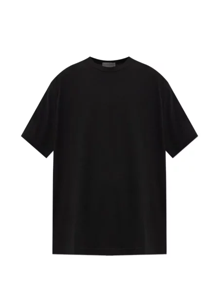 Tricou Yohji Yamamoto cu decolteu rotund negru