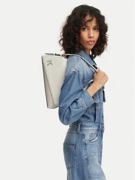 Karl Lagerfeld Jeans Дамска чанта бял