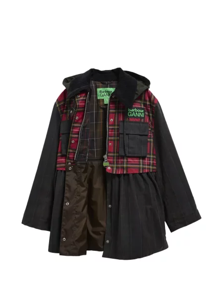 Palton Barbour în carouri negru