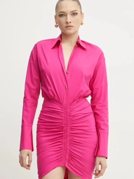 Versace Jeans Couture sukienka mini dopasowana różowy