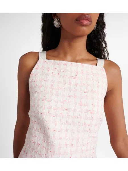 Rochie Veronica Beard din tweed alb