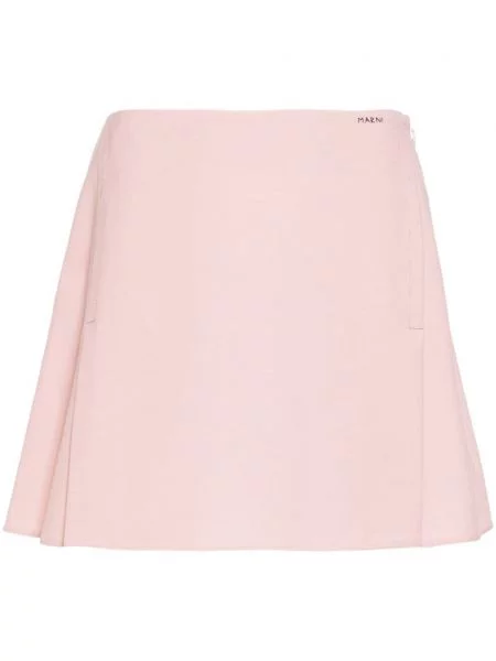 Fusta mini Marni cu broderie roz