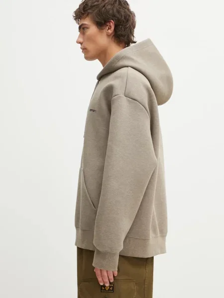 Μπλούζα Carhartt WIP Hooded Alda Sweat με κουκούλα μπεζ