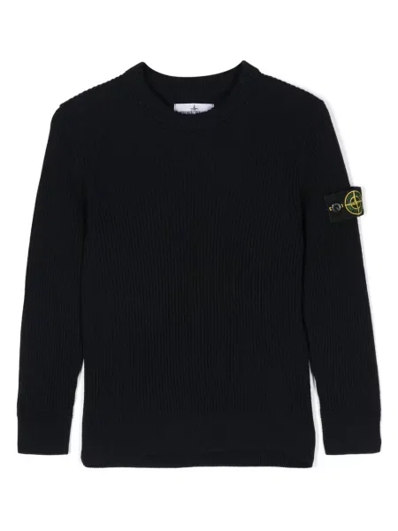 Sweter dziecięcy Stone Island czarny