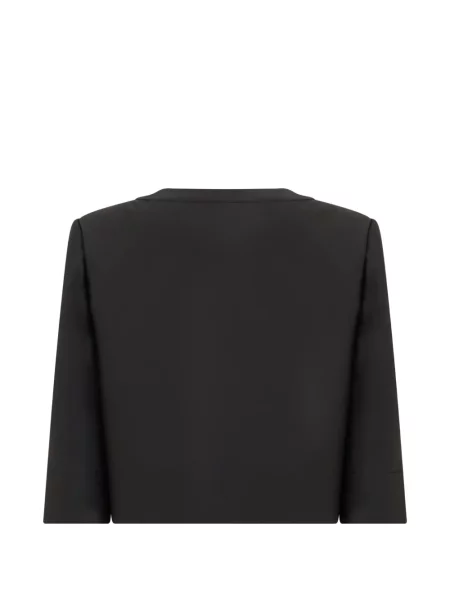 Decupat geacă Alberta Ferretti negru